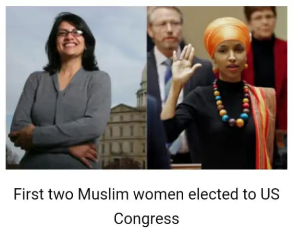 First Two Muslim Women Elected To US Congress  (Photos)